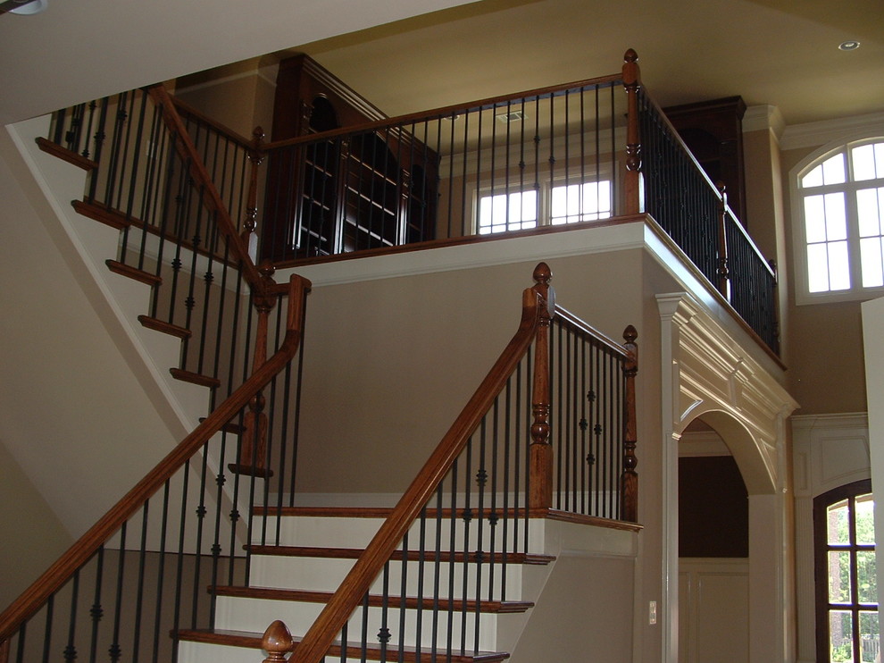 This is an example of a classic staircase in Atlanta.
