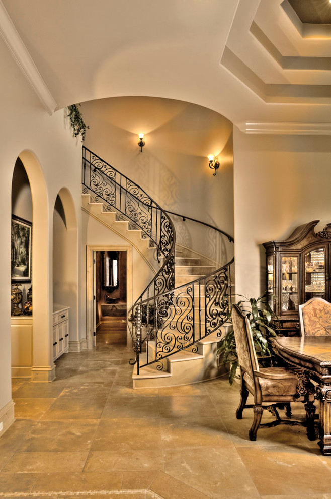 Castleridge Estates Mediterranean Staircase Dallas by Hamilton
