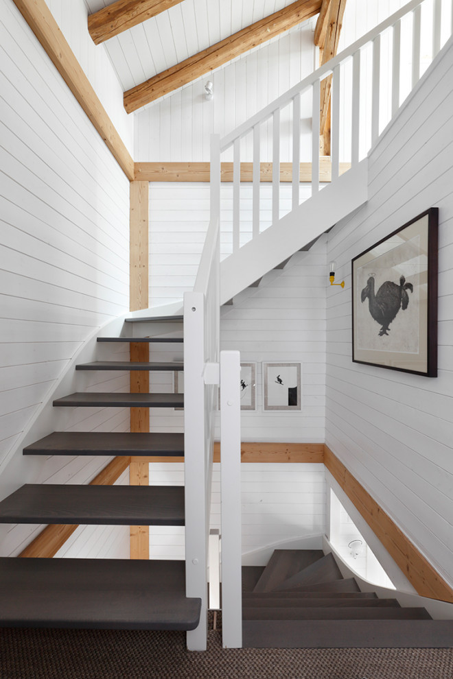 Design ideas for a rustic staircase in London.