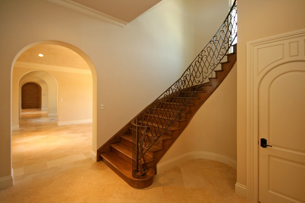 This is an example of a traditional staircase in Austin.
