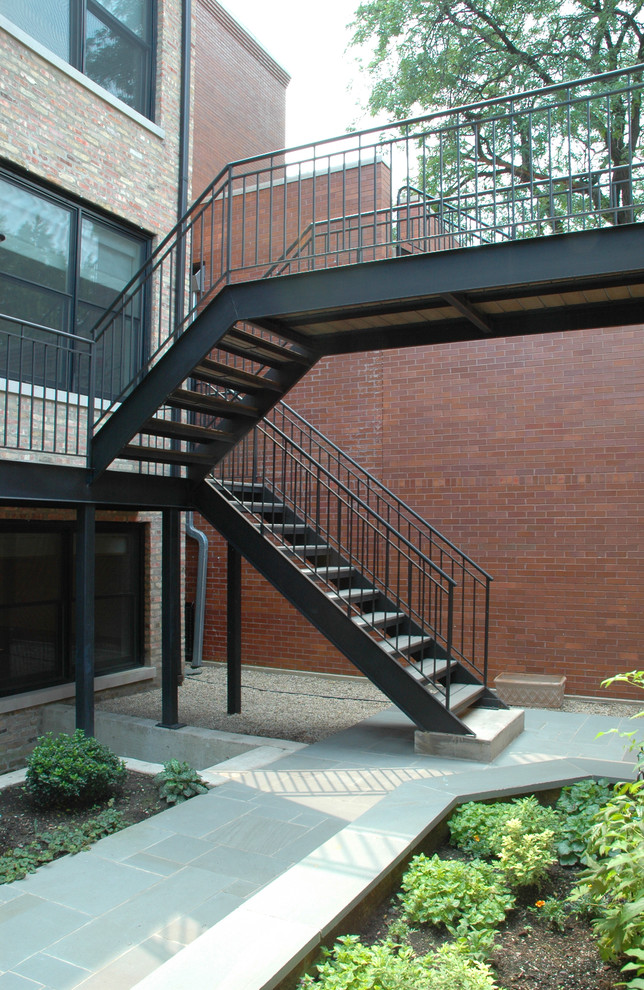 Example of an urban staircase design in Chicago