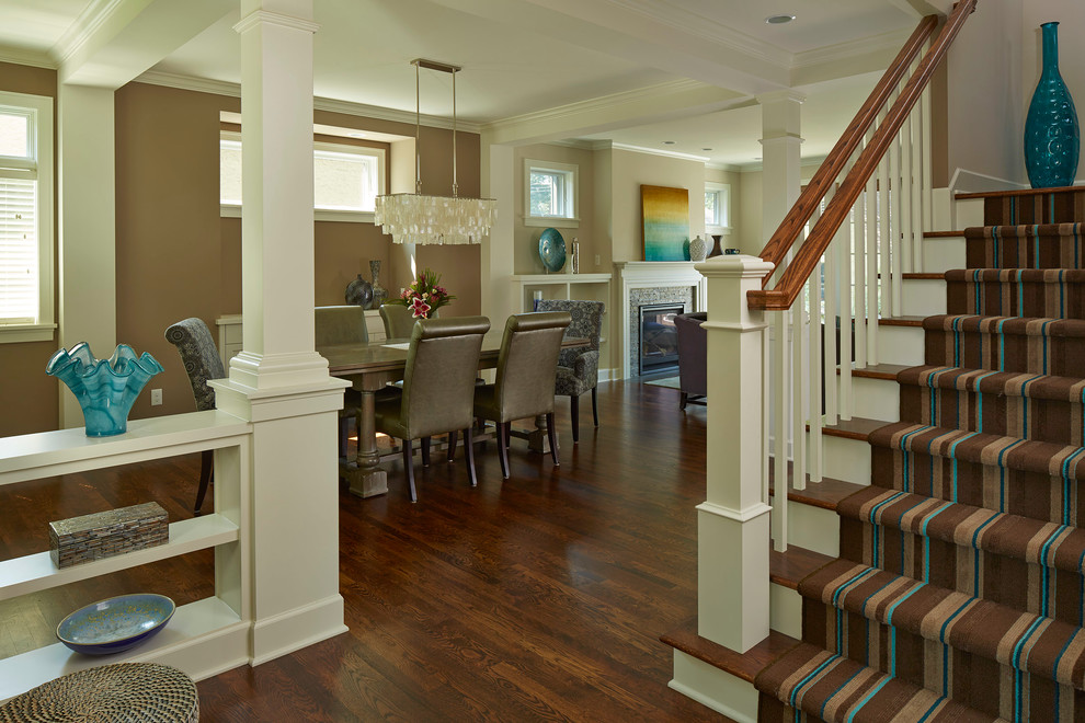Staircase - transitional staircase idea in Minneapolis