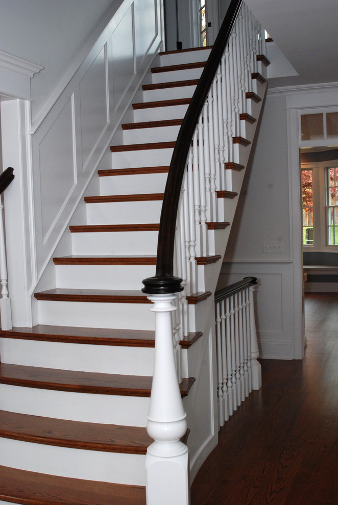 Classic Center Hall Colonial - Traditional - Staircase - New York - by ...