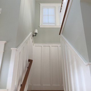 Coastal Style board and batten detail - Beach Style - Staircase - Other