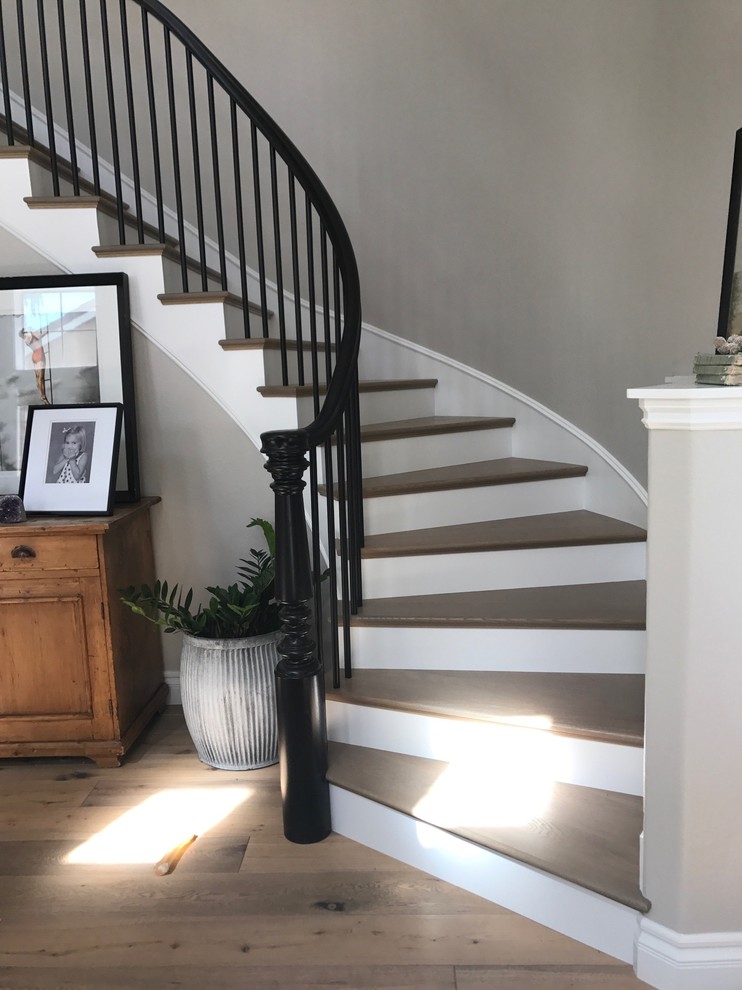 Staircase - transitional staircase idea in Orange County