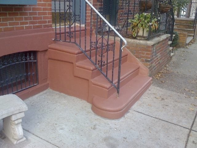 Idées déco pour un petit escalier droit en béton avec des contremarches en béton.