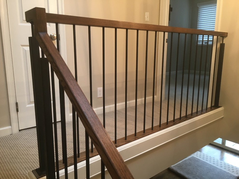 Contemporary custom railing - vertical design - Staircase ...