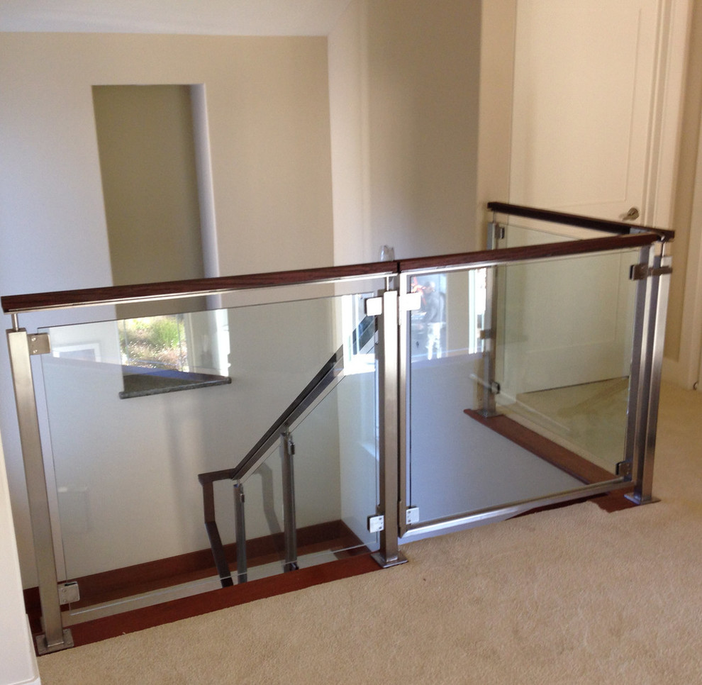 stair gate for glass staircase