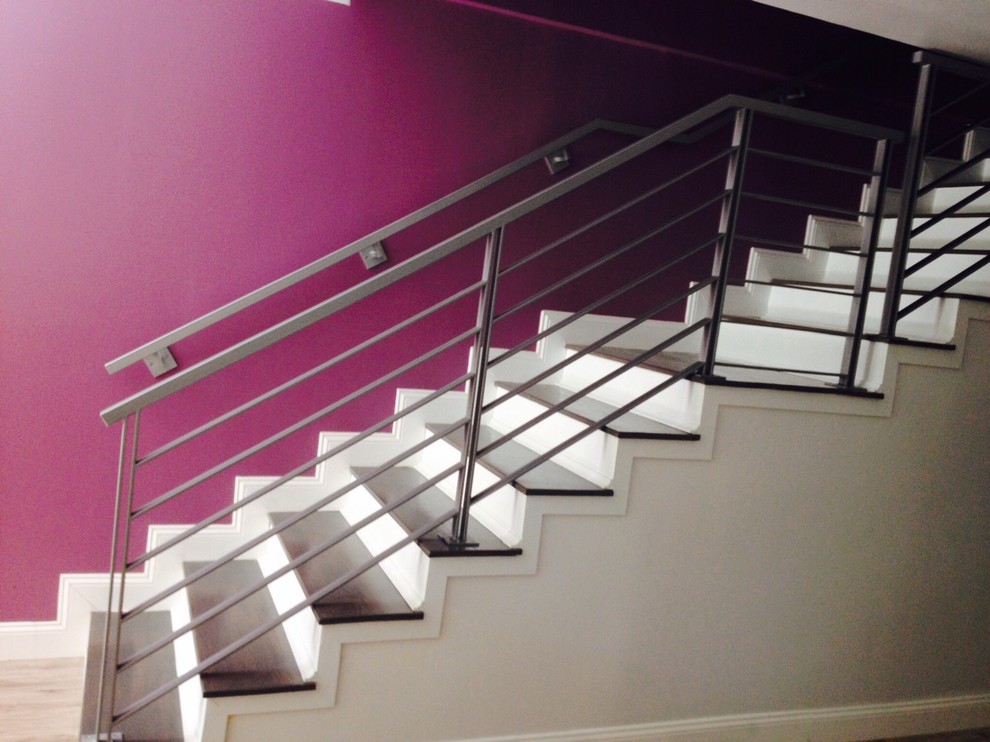 Inspiration for a modern staircase remodel in Miami