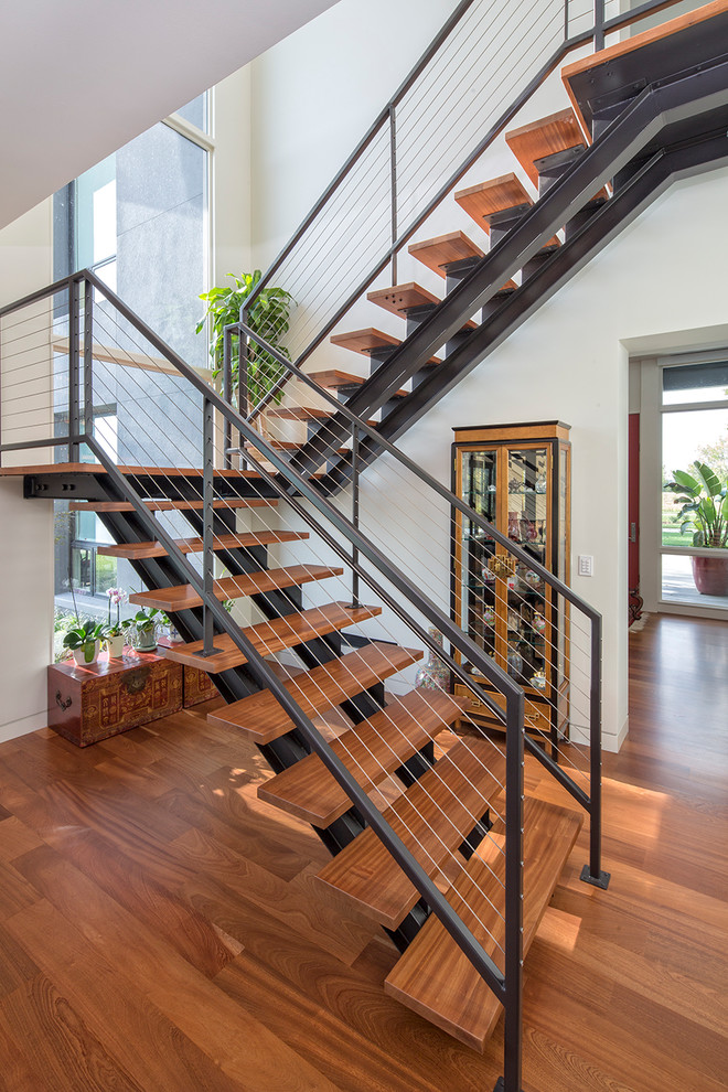 Contemporary Lake House Contemporary Staircase Omaha by Kurt