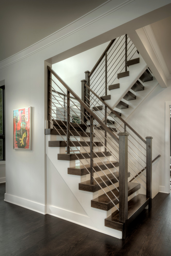 This is an example of a contemporary staircase in Detroit.