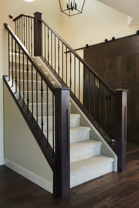 Contemporary Railing Contemporary Staircase by Custom Newel Posts Houzz