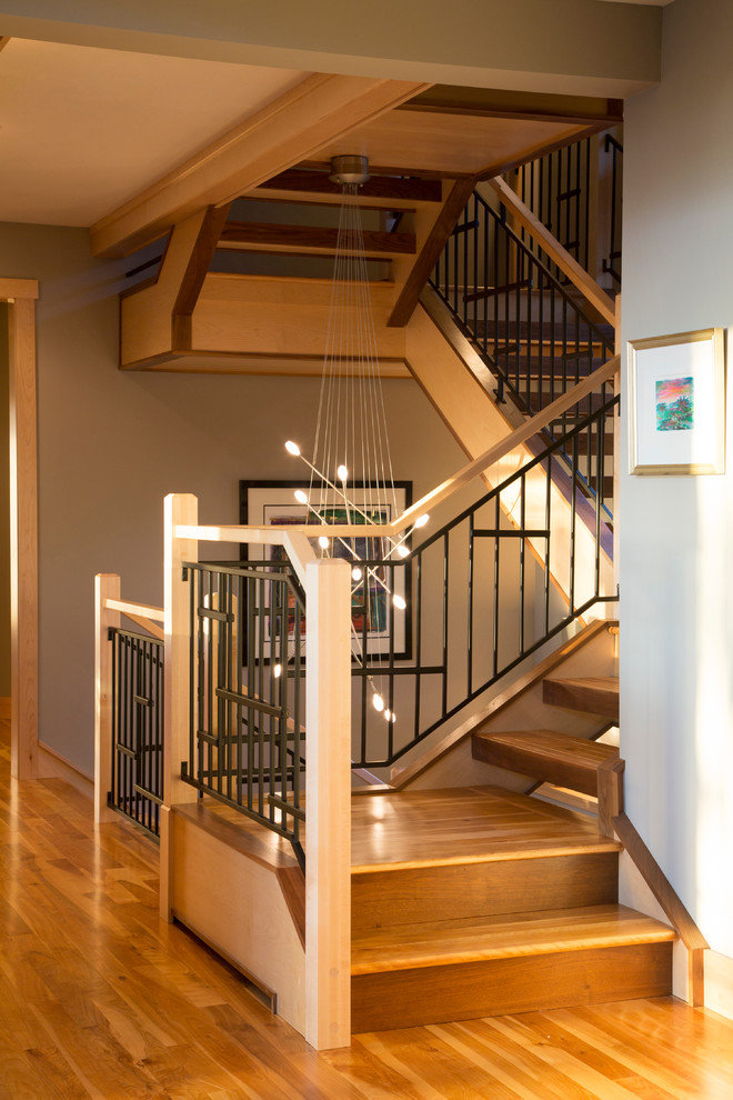 Staircase - contemporary staircase idea in Minneapolis