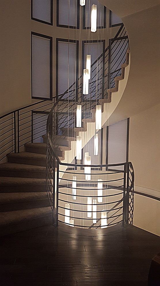 modern front entry chandelier