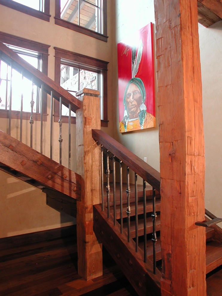 Foto på en vintage trappa