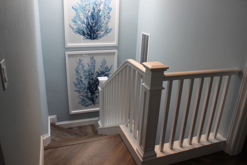 This is an example of a small beach style staircase in Other.