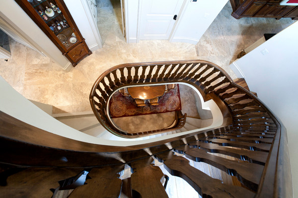 Design ideas for a large classic spiral staircase in Dallas.