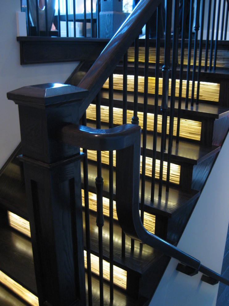 Inspiration for a contemporary staircase in Raleigh.