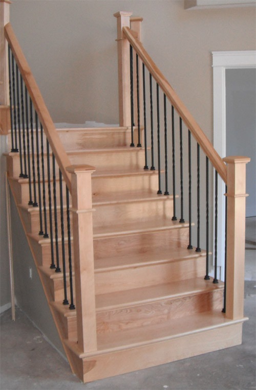 Craftsman Newels & Metal Balusters Traditional Staircase Other