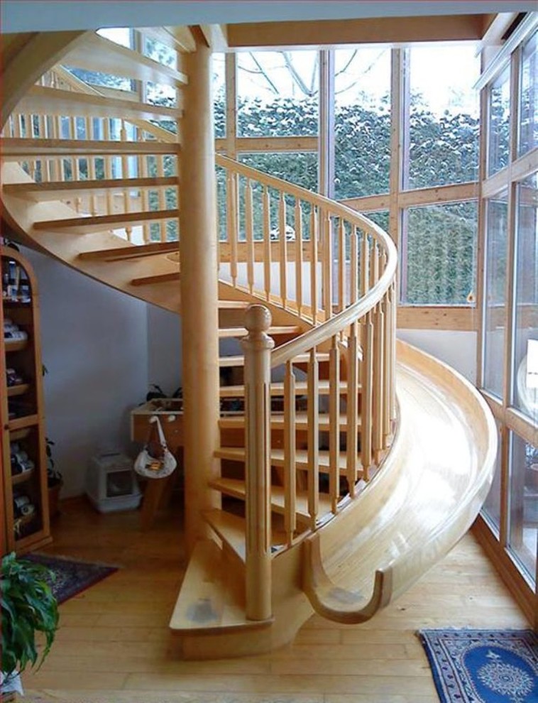 Photo of a contemporary staircase.