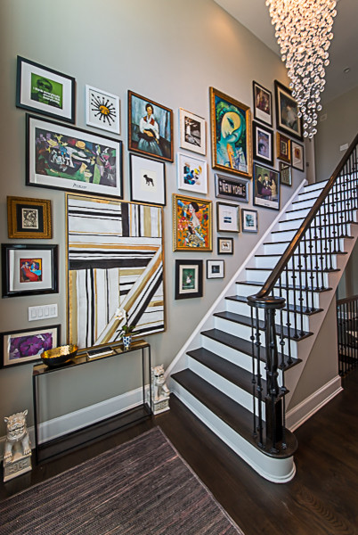 Inspiration for an eclectic staircase remodel in New York