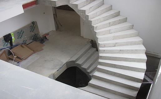 Curved Concrete Stairs Industrial Staircase Berkshire By Ej Brennan Formwork Ltd In Situ Concrete Stairs Houzz