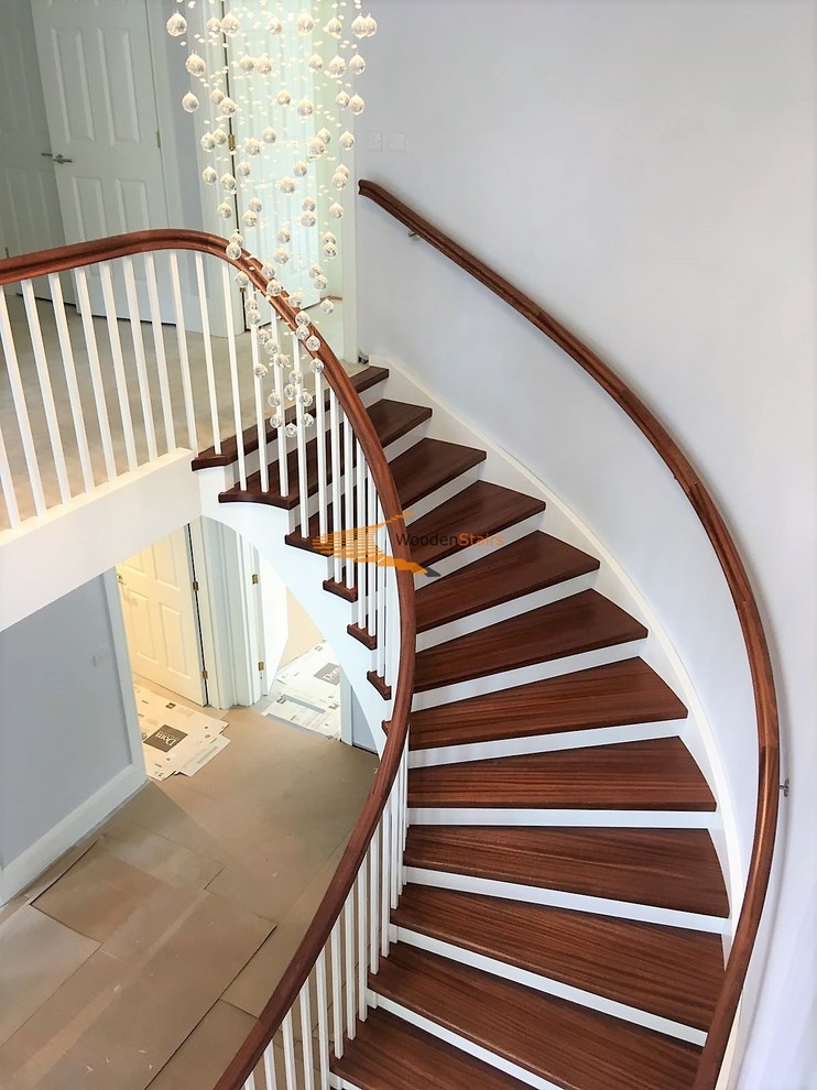 Midcentury staircase in Wiltshire.