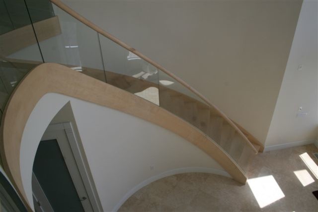 Inspiration for a modern staircase remodel in Philadelphia