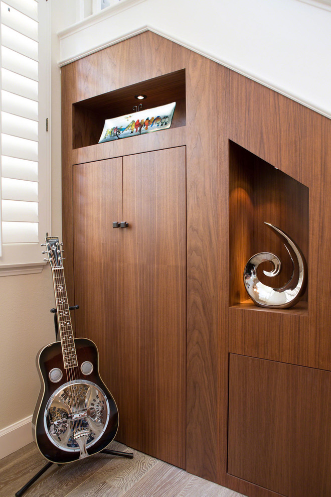 Custom BuiltIns Under Stairs Contemporary Staircase Los Angeles