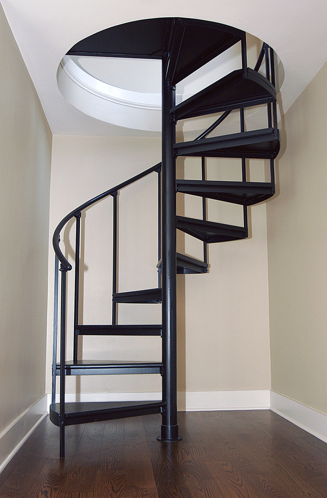 Staircase - contemporary staircase idea in Charlotte
