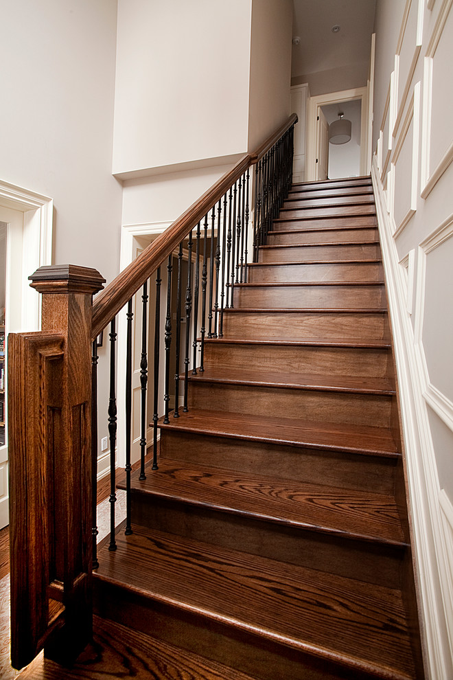 Custom Homes Kingsway Traditional Staircase Toronto by HUSH Custom Homes Kingsway Traditional Staircase Toronto by HUSH