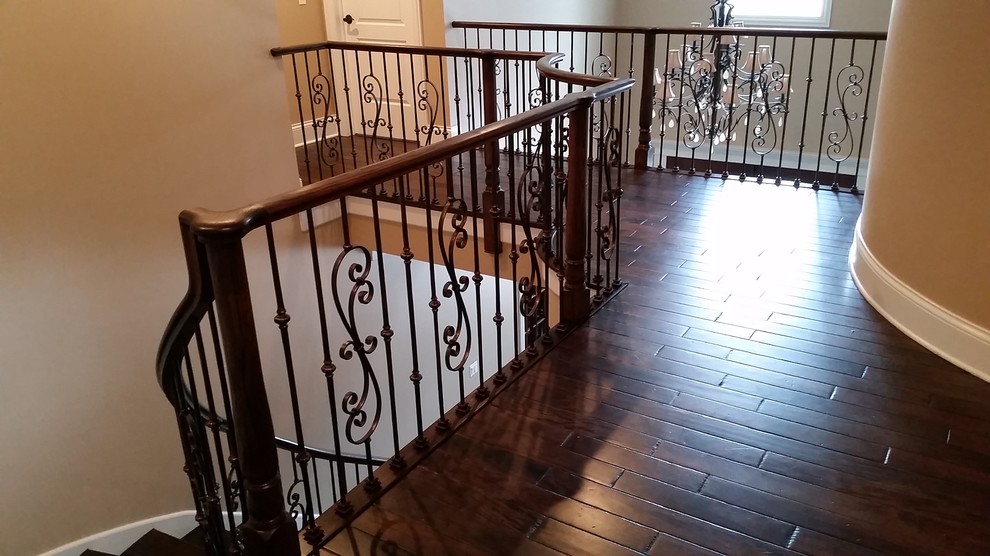 Custom iron baluster replacement Traditional Staircase Chicago