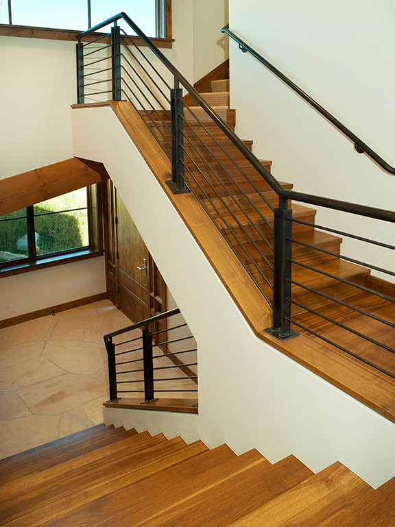 Custom Railings Contemporary Staircase Denver by Vail Custom