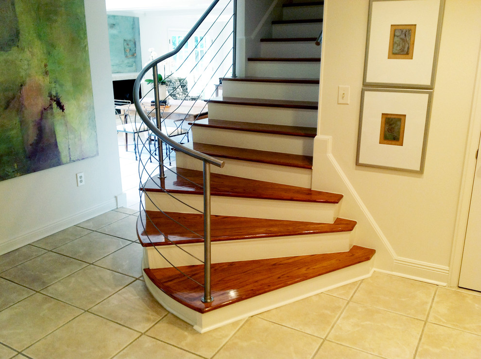 Design ideas for a contemporary staircase in New Orleans.