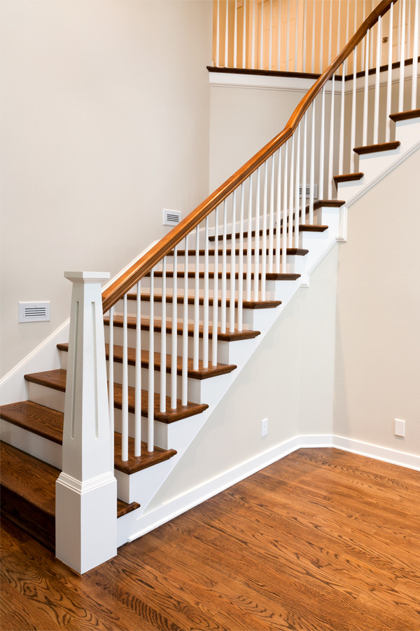 Custom stair posts Traditional Staircase Portland by Portland