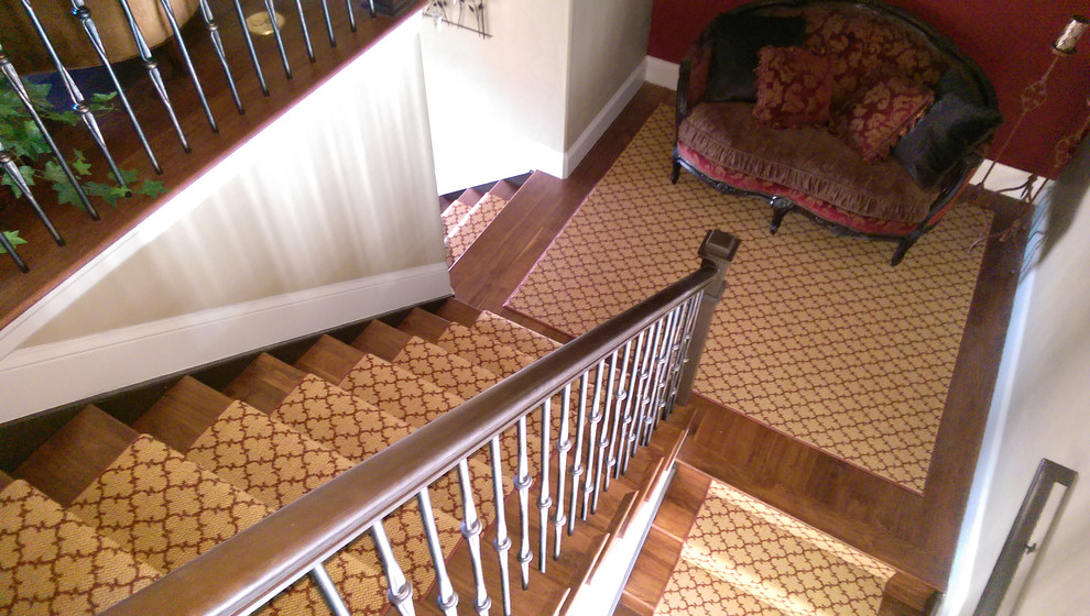Custom Stair Runners Staircase Denver by Aztec Carpet & Rug Houzz