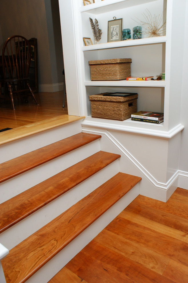 Custom Stair Treads and Risers Traditional Staircase Boston by Hull Forest Products