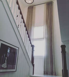 Staircase Window Curtains - Photos & Ideas | Houzz