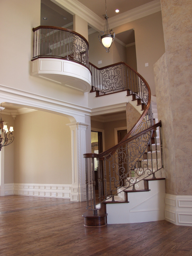 Custom Wrought Iron Traditional Staircase Houston by Cheap