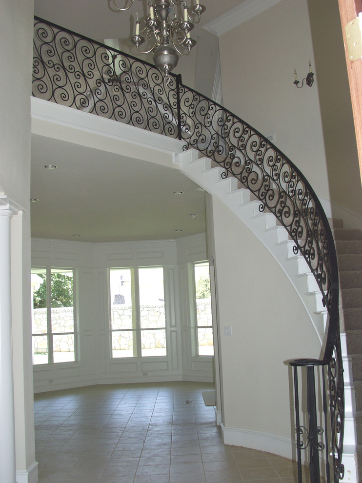 Custom Wrought Iron Traditional Staircase Houston by Cheap