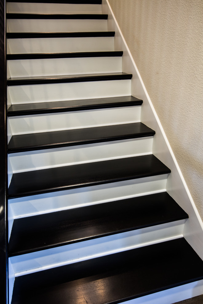 Dark Walnut Hardwood Stairs San Jose, CA Staircase San Francisco by San Jose Hardwood