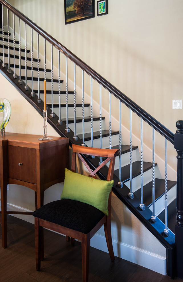 Dark Walnut Hardwood Stairs San Jose, CA Staircase San Francisco by San Jose Hardwood