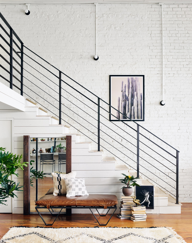 This is an example of a large scandinavian staircase in Charlotte.