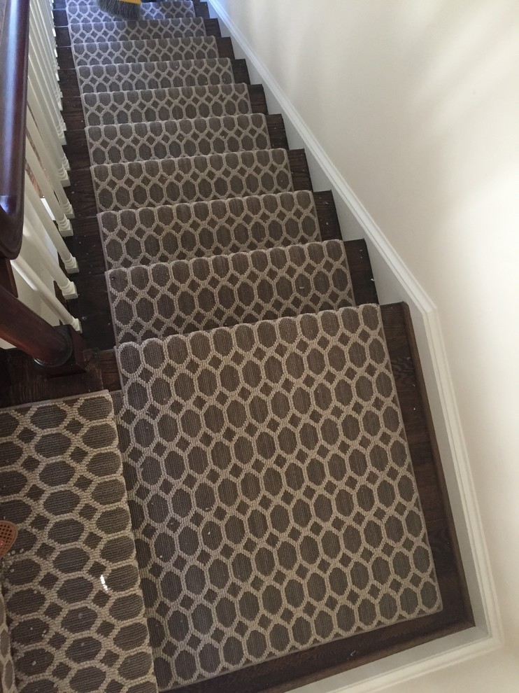 Inspiration for a transitional staircase remodel in DC Metro