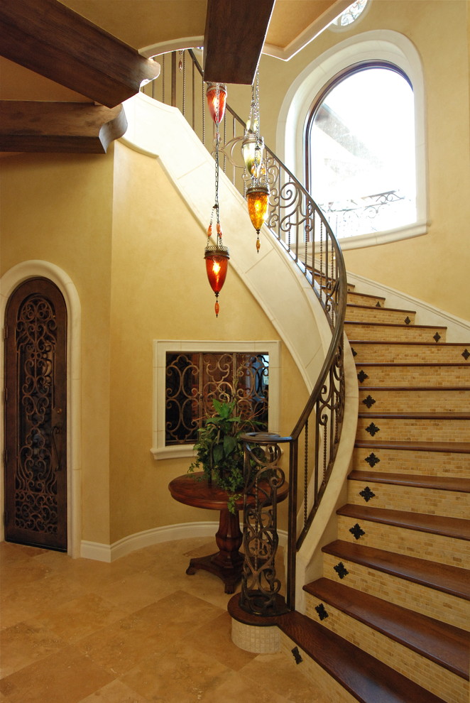 Exemple d'un escalier méditerranéen.