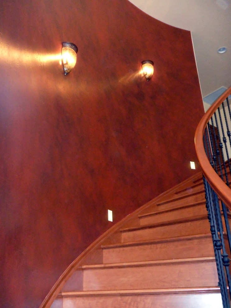 Elegant staircase photo in Denver