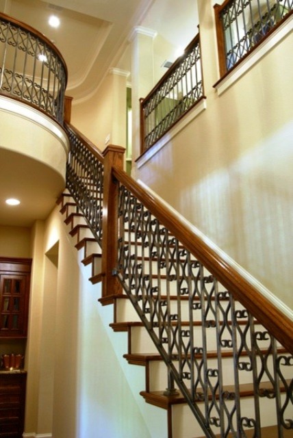 Elegant staircase photo in Austin