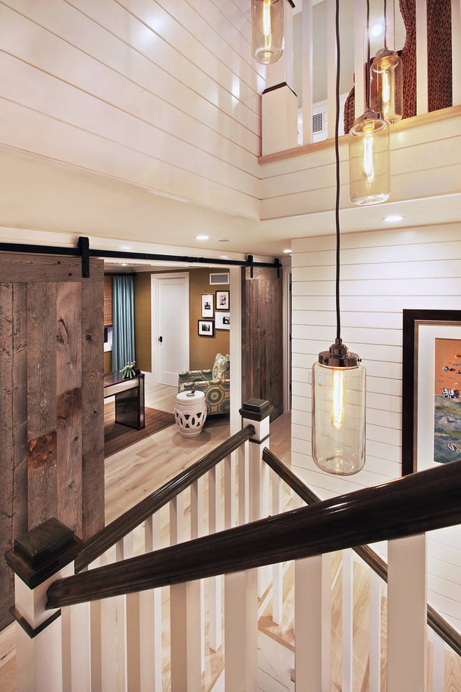 Elegant staircase photo in Orange County