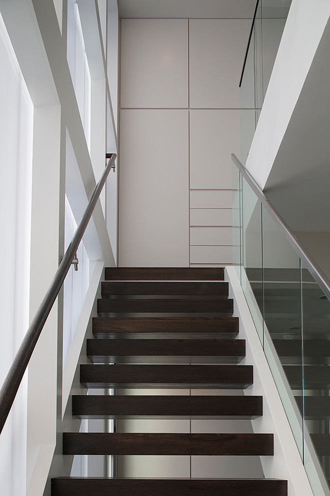 Inspiration for an expansive contemporary staircase in San Francisco.