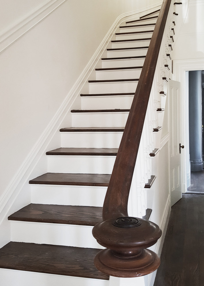 Inspiration for a large victorian staircase remodel in San Francisco